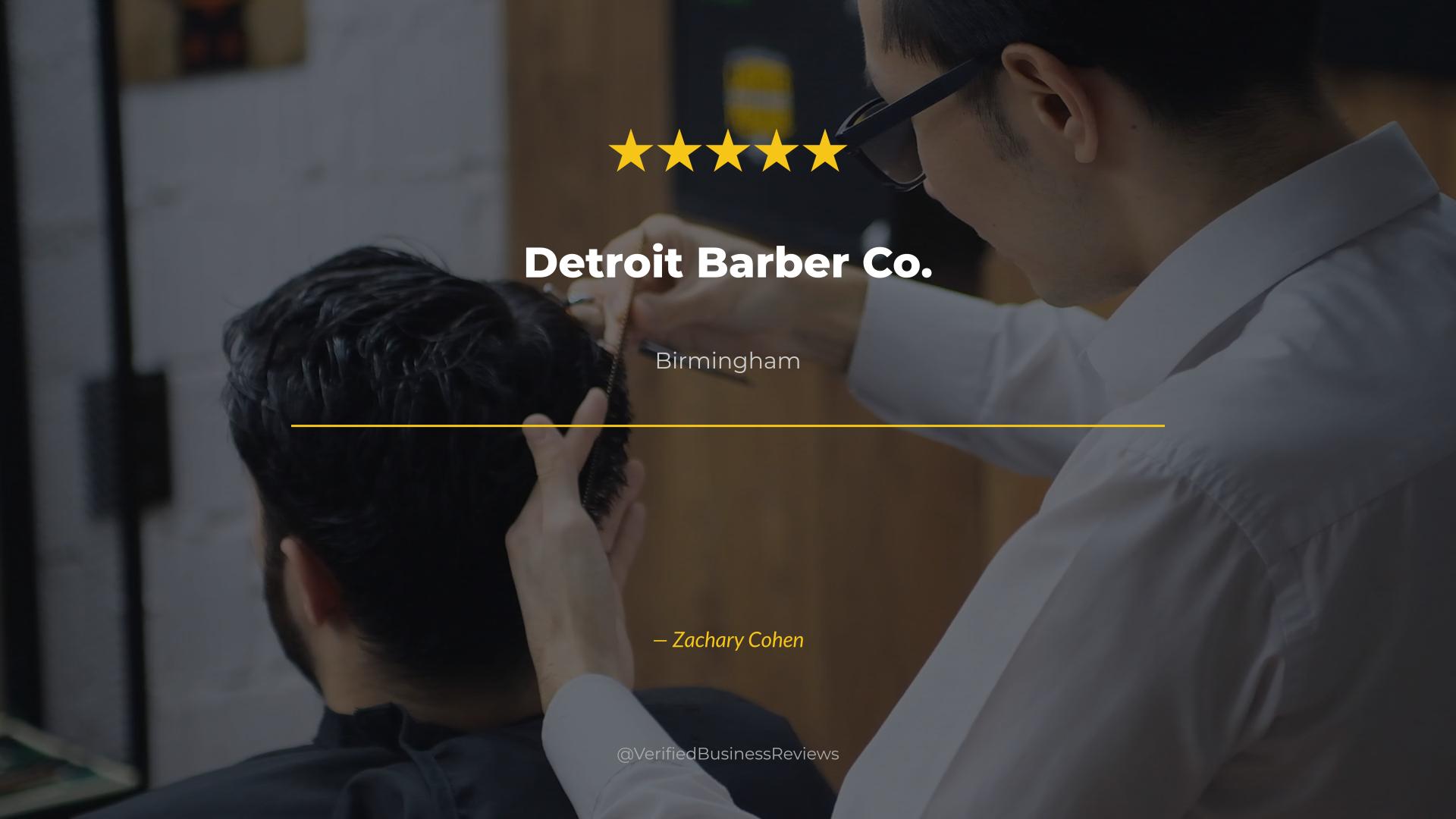 Video thumbnail for Detroit Barber Co. Barbershop & Brand - Birmingham Haircuts
