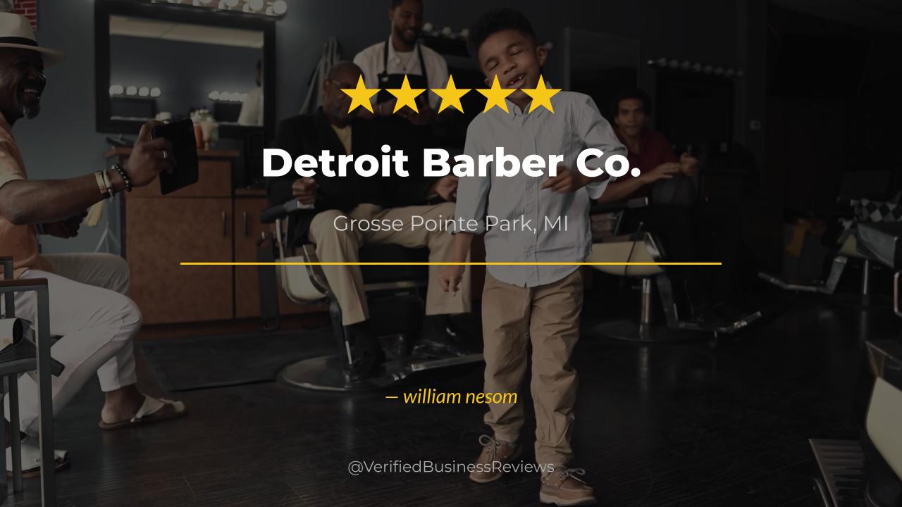 Video thumbnail for Detroit Barber Co. Barbershop & Brand - Grosse Pointe Park