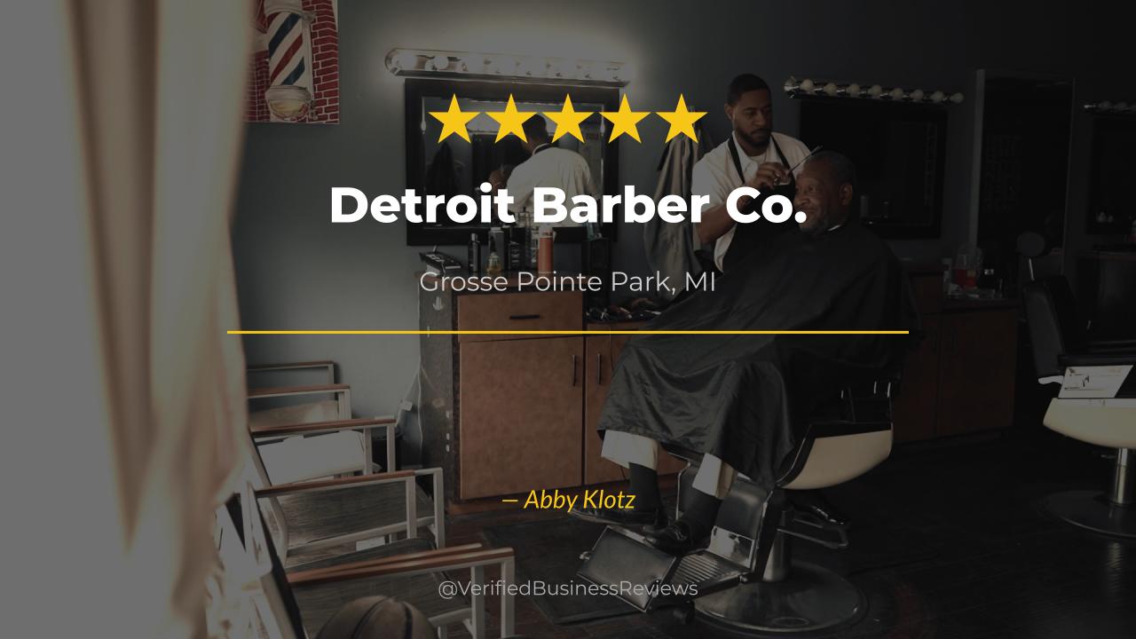Video thumbnail for Detroit Barber Co. Barbershop & Brand - Grosse Pointe Park