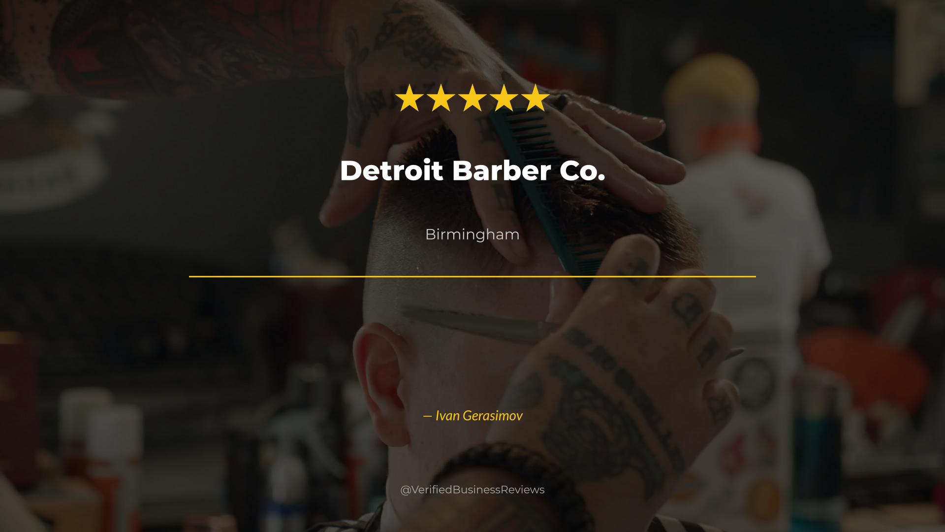 Video thumbnail for Detroit Barber Co. Barbershop & Brand - Birmingham Haircuts