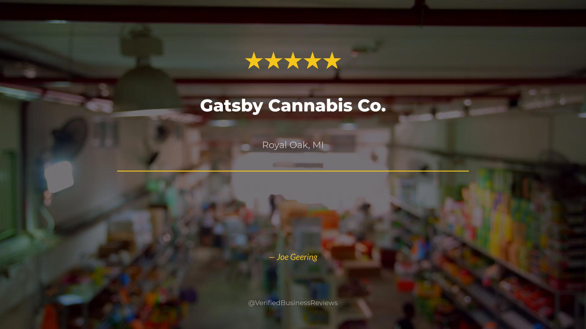 Video thumbnail for Gatsby Cannabis Co.