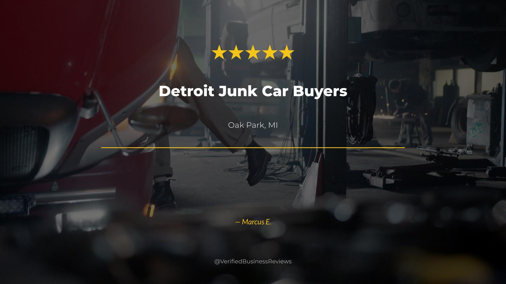 Video thumbnail for Detroit Junk Car Buyers