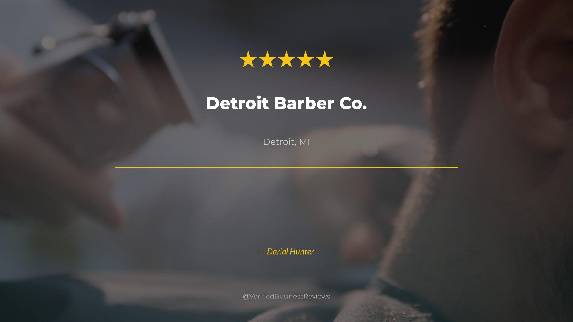 Video thumbnail for Detroit Barber Co. Barbershop & Brand - Corktown Haircuts