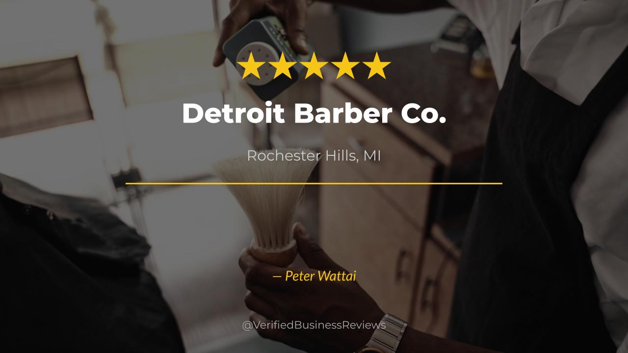 Video thumbnail for Detroit Barber Co. - Rochester Hills Haircuts