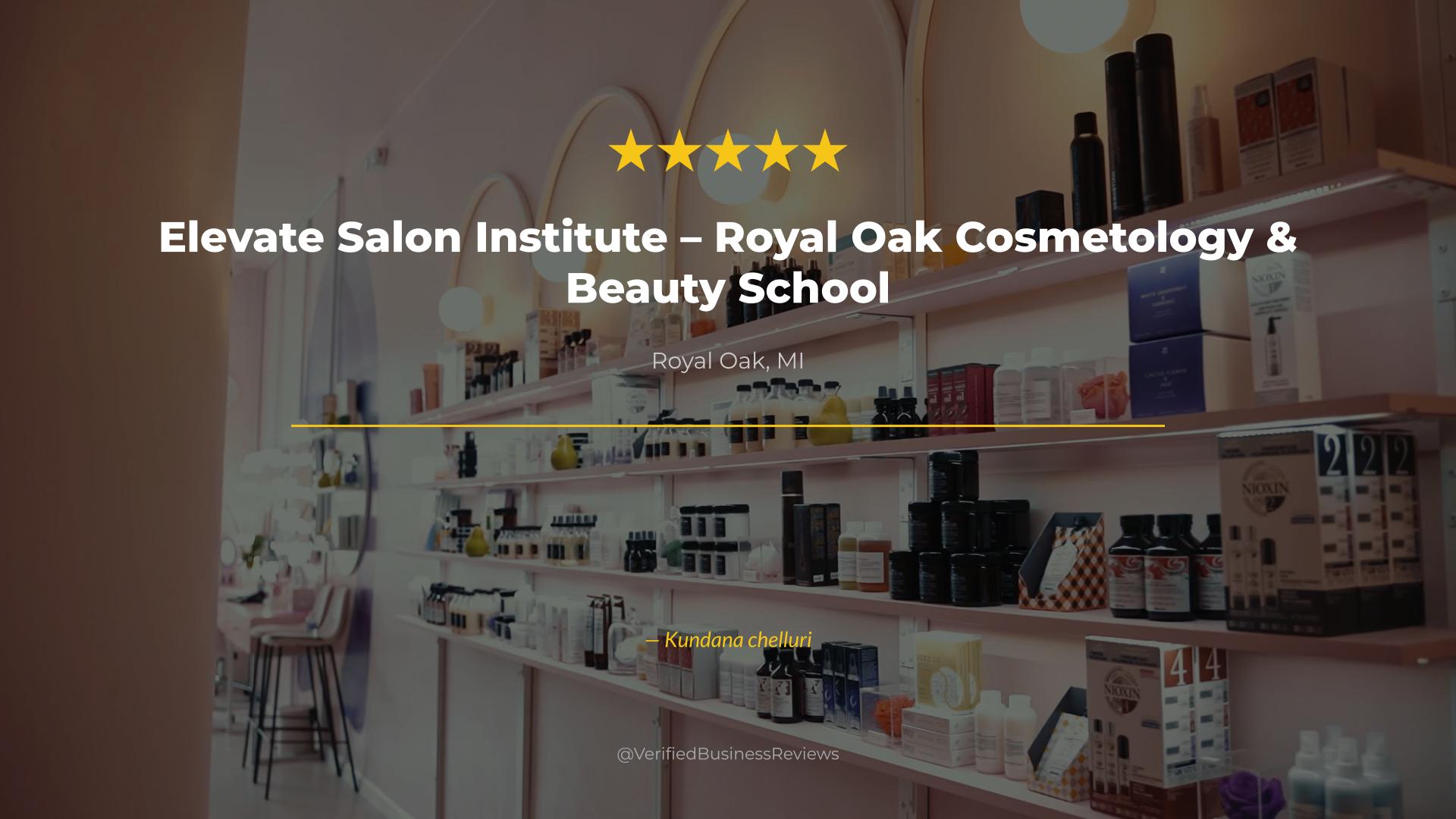 Video thumbnail for Elevate Salon Institute – Royal Oak Cosmetology & Beauty School