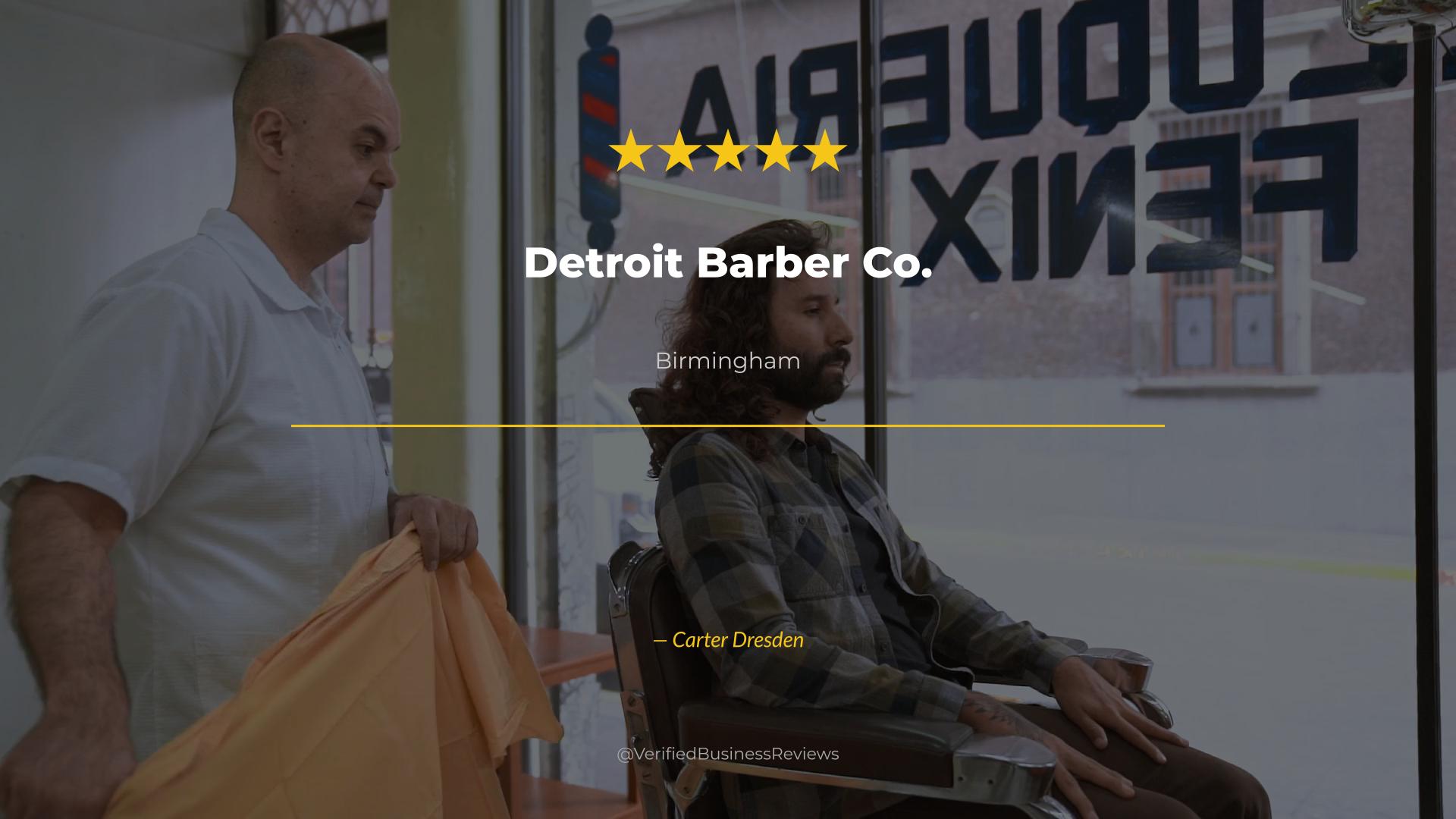 Video thumbnail for Detroit Barber Co. Barbershop & Brand - Birmingham Haircuts
