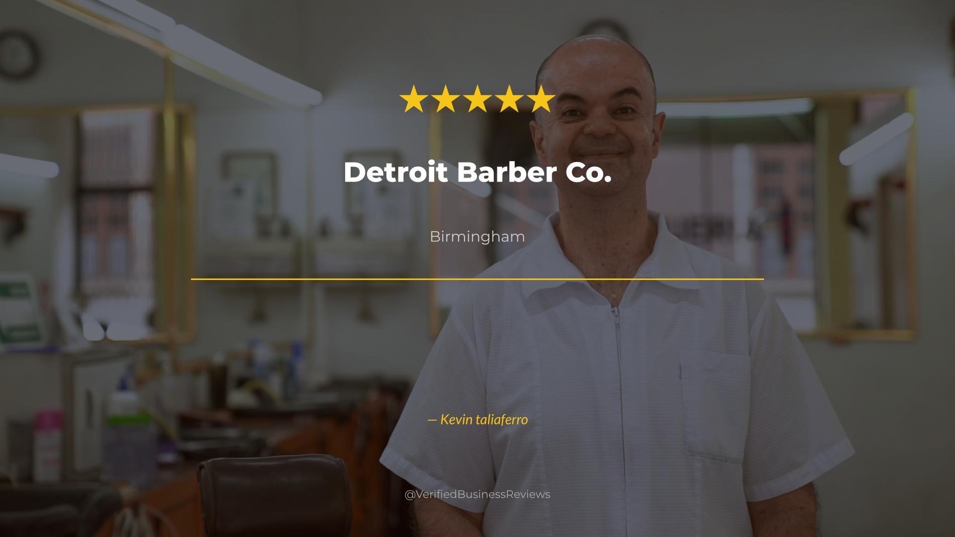 Video thumbnail for Detroit Barber Co. Barbershop & Brand - Birmingham Haircuts