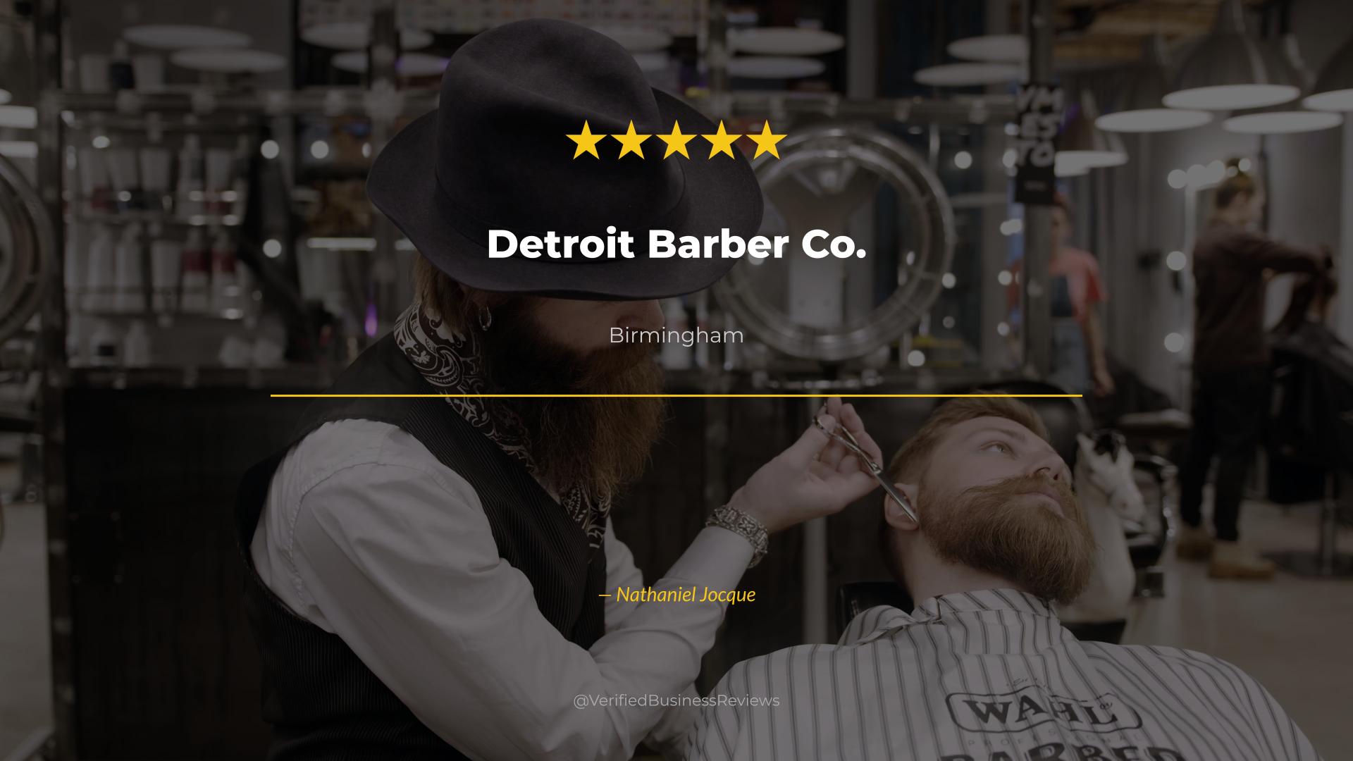 Video thumbnail for Detroit Barber Co. Barbershop & Brand - Birmingham Haircuts