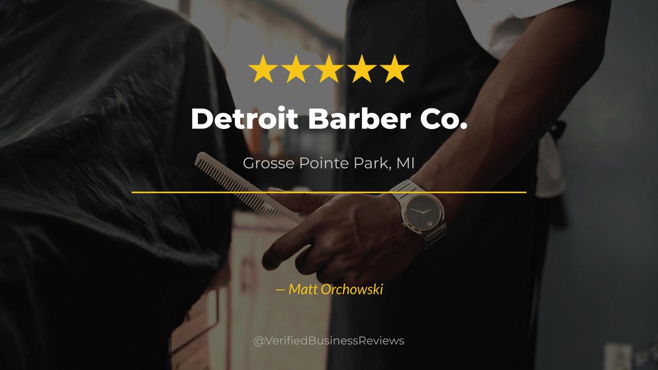 Video thumbnail for Detroit Barber Co. Barbershop & Brand - Grosse Pointe Park