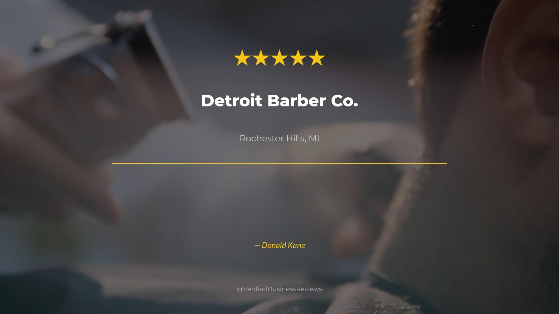 Video thumbnail for Detroit Barber Co. - Rochester Hills Haircuts