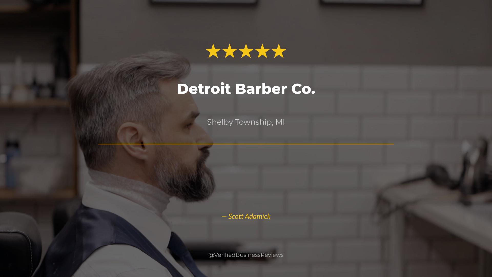 Video thumbnail for Detroit Barber Co. Barbershop & Brand - Shelby Township Haircuts